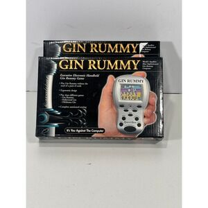 Excalibur Executive Electronic Handheld Gin Rummy Game 3 Game Modes New